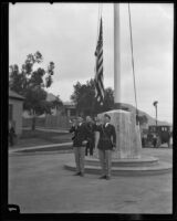 Flag raising, [San Fernando?], [1926?]