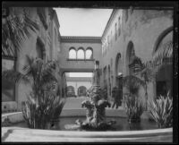 La Arcada courtyard, Santa Barbara, [1926?]