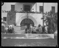 James A. Wilson and others at the dedication ceremony of the Santa Barbara County Courthouse, Santa Barbara, 1929