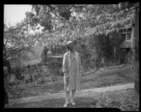 Visitor at Wistaria Festival, Sierra Madre, 1929