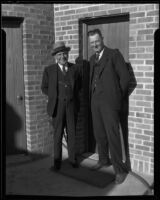 Two men at California Institution for Women, Tehachapi, 1933
