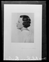 Hellen Lenore Barclay, engagement portrait, Los Angeles, 1934