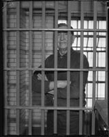 Chief Luther Standing Bear in jail, 1935