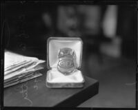 Badge, Los Angeles County Chief Fire Warden, 1926