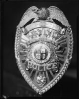 Badge, Los Angeles Police Chief, 1926