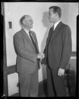 Judge Harry Archbald and son attorney Malcolm Archbald, 1932