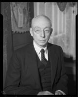 League of Nations counselor Dr. George H. Blakeslee, Los Angeles, 1932