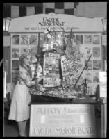 Display advertising Pacific Motor Boat magazine, Los Angeles Boat Show, Los Angeles, 1930