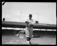 Beals Becker, baseball player, perhaps when he played with the Vernon Tigers, 1915-1925