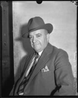 Clarence L. Belt, attorney accused of stealing securities and the title to the American Bank Building, Los Angeles, 1933