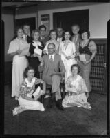 Eleven child actors receive approved contracts from Judge Marshall F. McComb, Los Angeles, 1933