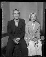 Norman Burgess and Mildred Irwin [aka Betty Lee], witnesses of the murder of Robert L. Moody, Santa Monica, 1933
