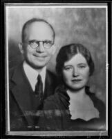 Judge Guy F. Bush and his second wife, Leila Hewitt LeGrand, 1934 (copy photo)