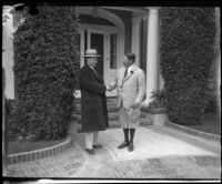 Calvin Coolidge with William Wrigley, Catalina Island, 1930