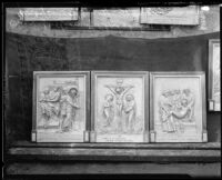 Relief panels by sculptor Ernest Yerbysmith, West Hollywood, 1035
