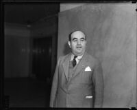 Sol Zemansky at the grand jury trial on gambling conditions, Los Angeles, 1935
