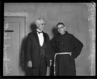 Joseph Scott and Father Superior Augustine, [Los Angeles or Santa Barbara?], [1920-1939]