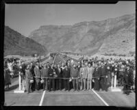Opening ceremony for Ridge Route Alternate Highway, Los Angeles County, 1933