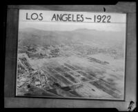 Airplane view of Los Angeles, 1922