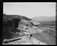 Part of an aqueduct in a hillside, California, [1920-1939]