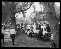 Barbecue at the Harrison Gray Otis estates, Los Angeles