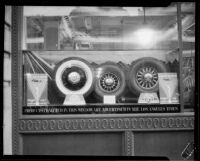 Window display for U. S. Tires, Los Angeles, ca. 1934