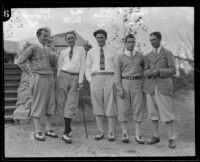 Golfers Al Watrous, Mel Smith, Frank Walsh, and Harry Cooper, Los Angeles Country Club, 1926