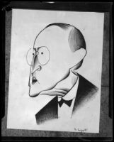 Caricature of Dr. G.L. Swiggett by Miguel Covarrubias, 1925