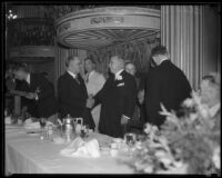 Vice-President Charles Curtis at the Tenth Olympiad banquet at the Biltmore, Los Angeles, 1932