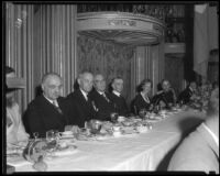 Vice-President Charles Curtis at the Tenth Olympiad banquet at the Biltmore, Los Angeles, 1932