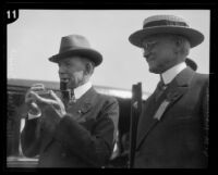 Vice President Charles Dawes with local banker Henry M. Robinson, Los Angeles, 1925