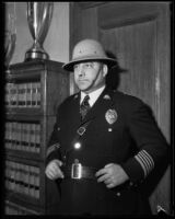 Police chief James E. Davis, Los Angeles, 1935