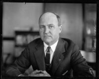 Judge William Doran, seated, Los Angeles, 1927-1930