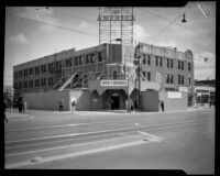 Bank of America building damaged by the Long Beach earthquake, Southern California, 1933