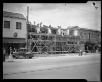 Commercial buildings damaged by the Long Beach earthquake, Southern California, 1933