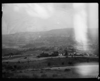 Panoramic landscape view, related to the Long Beach earthquake (?), Southern California, [1933?]