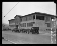 Earthquake-damaged school, Santa Barbara, 1925