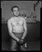 Armand Emanuel at boxing gym, California, 1924-1939