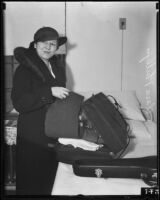 Clara Phillips prepares for prison release, Tehachapi, 1935