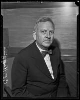 G. E. Huggins, textile financier, Los Angeles, 1935