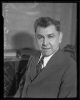Adolfo de la Huerta, former President of Mexico, Los Angeles, 1935