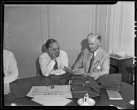 George H. Smith and Frederick H. Stinchfield at the American Bar Association conference, Los Angeles, 1935