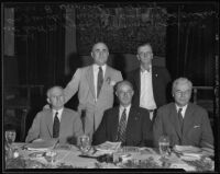 Scott M. Loftin, Norman Bailie, J. W. de B. Farris, Joe Crider, and William B. Himrod at a Bar Association convention, Los Angeles, 1935