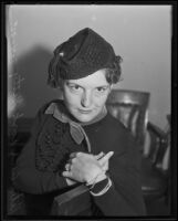 Helen Ann Rork Getty involved in divorce suit, Los Angeles, 1935