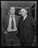 Police officers Cecil W. Fruitt and William M. Graham indicted for bail bond fraud, Los Angeles, 1935