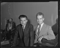 Joe Phillips and Joe Guerin charged with bail bond fraud, Los Angeles, 1935