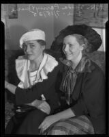 Hilda Parvey and Marie Line, Los Angeles, 1935