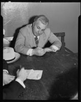 Vincent C. Riccardi, former attorney, in jail for grand theft, Los Angeles, 1935