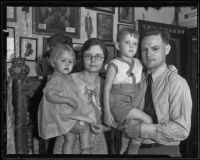 The Brininstool family, missionaries to China, Los Angeles, 1935