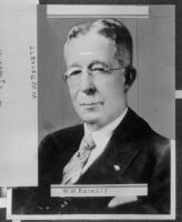 W. W. Beckett, vice-president and medical director for Pacific Mutual Life Insurance, 1935 (copy photo)